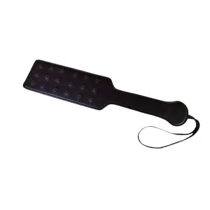 Mystim Extreme Real Leather Spiked Paddle | BDSM | Black | Fetish