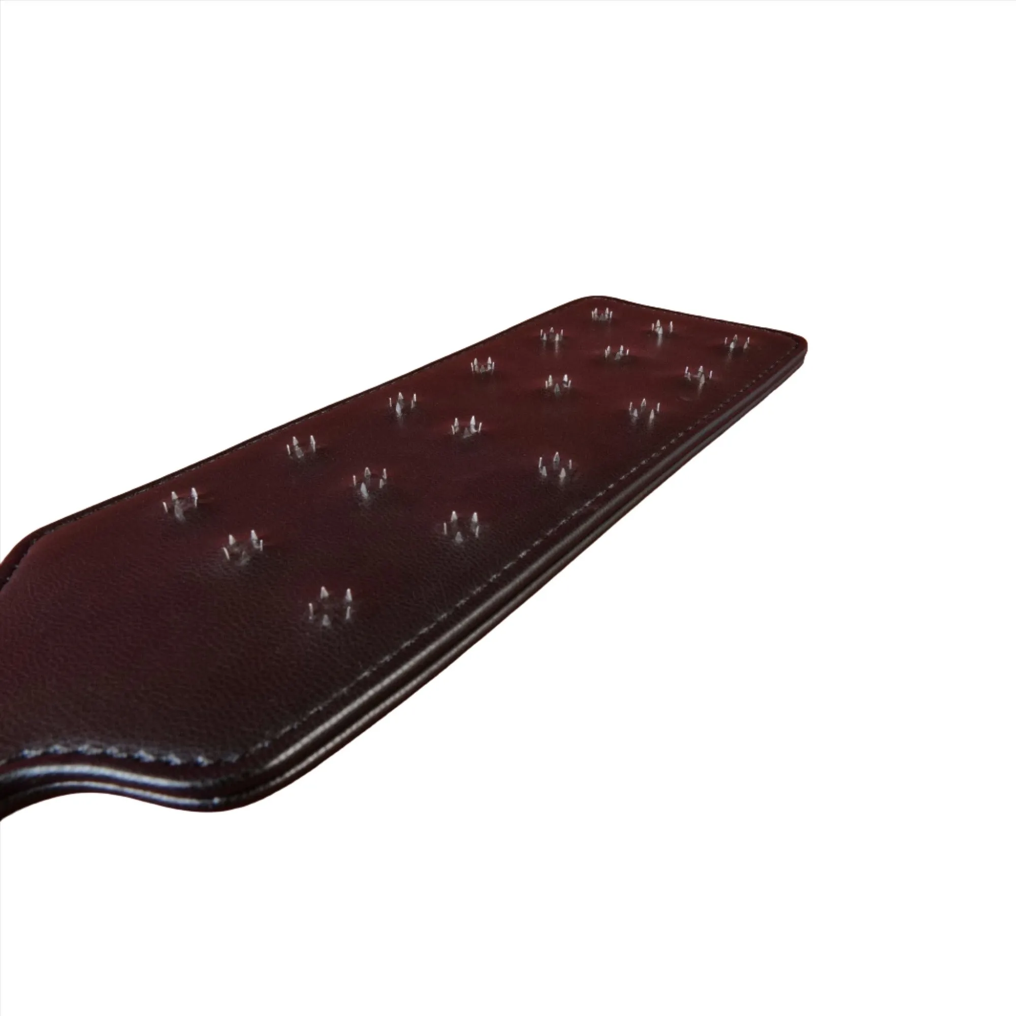 Mystim Extreme Real Leather Spiked Paddle | BDSM | Black | Fetish
