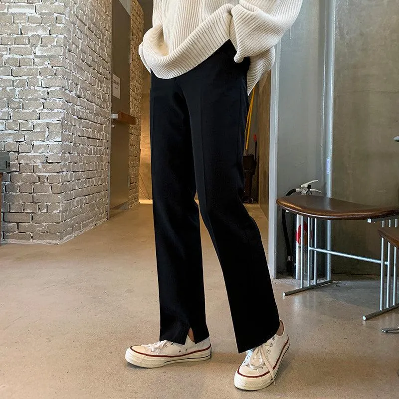 OH Small Slit Pleated Trousers