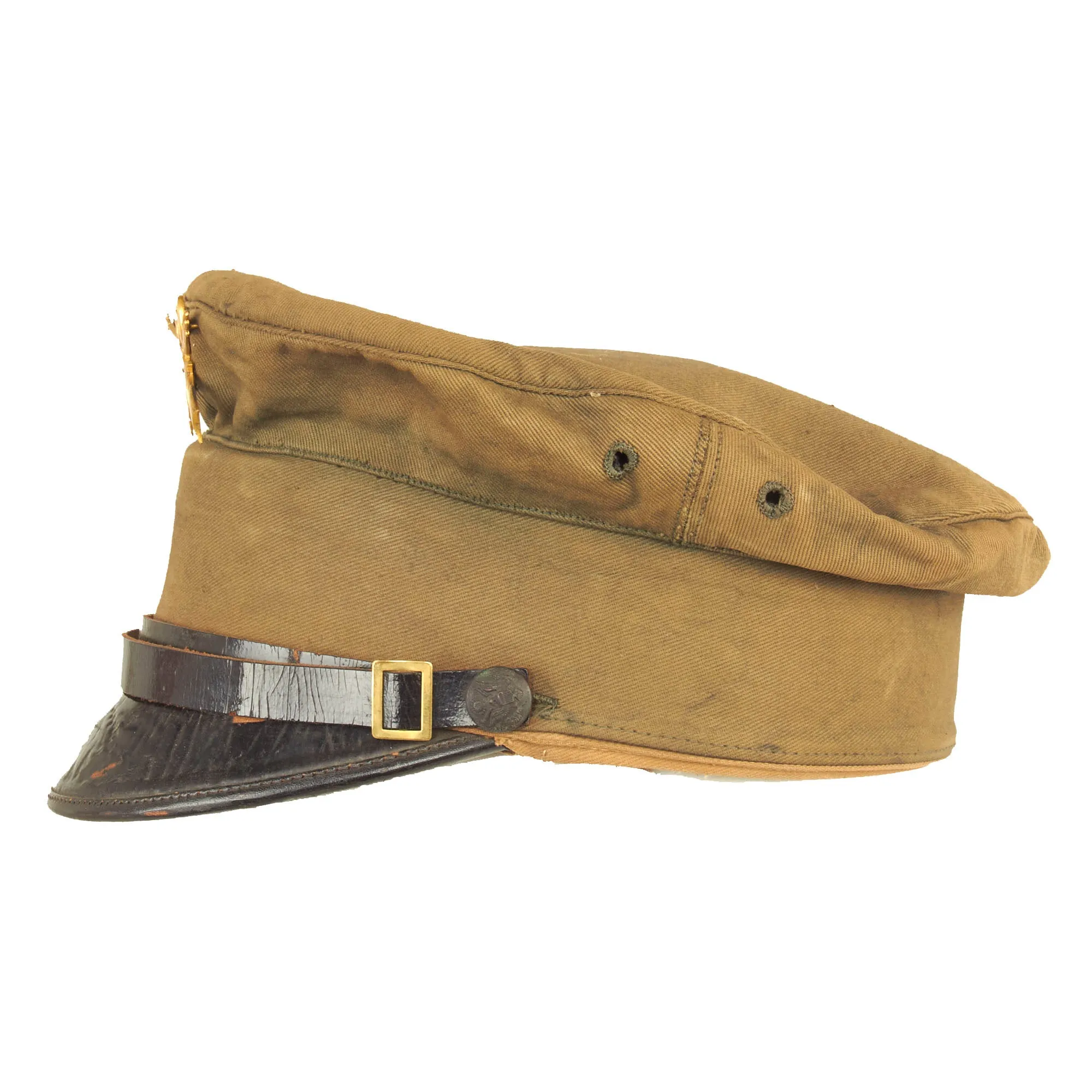 Original U.S. Moro Rebellion Era “Fighting 69th” Infantry Regiment M1902 Khaki Visor Cap