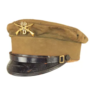Original U.S. Moro Rebellion Era “Fighting 69th” Infantry Regiment M1902 Khaki Visor Cap
