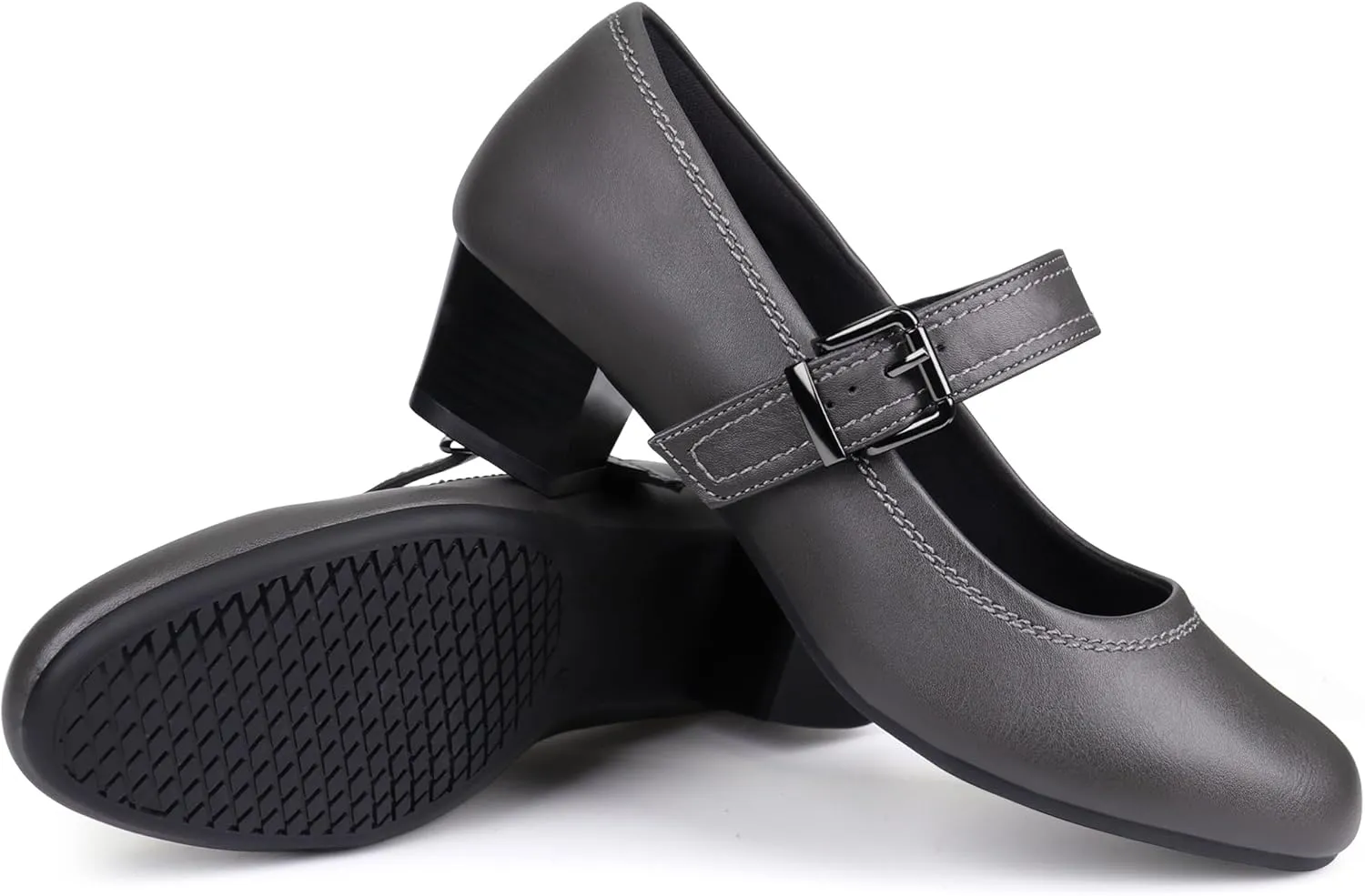 Ortho rest Women Mary Janes Shoes for Bunions Orthopedic Dress Shoes Low Chunky Heels Work Pumps