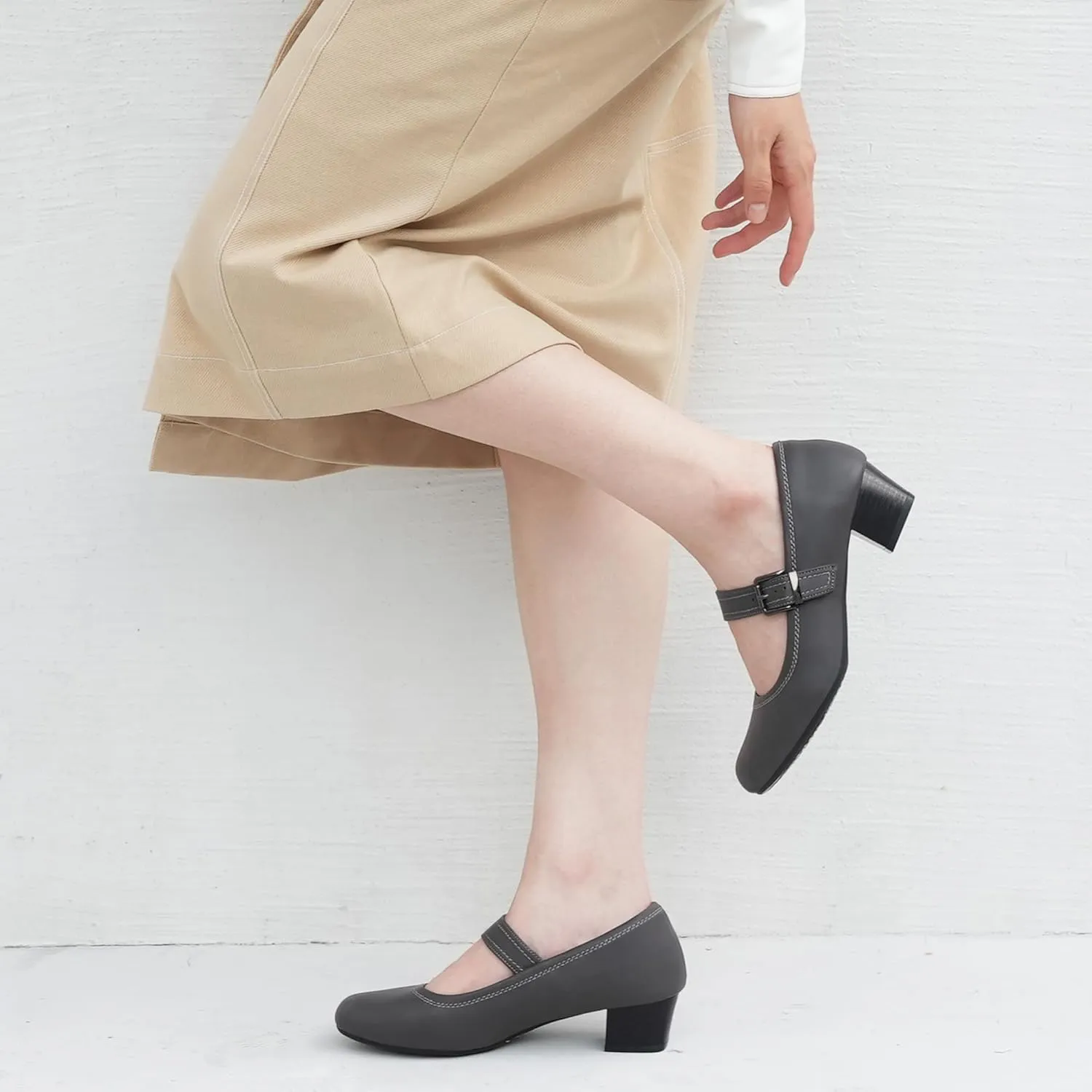 Ortho rest Women Mary Janes Shoes for Bunions Orthopedic Dress Shoes Low Chunky Heels Work Pumps