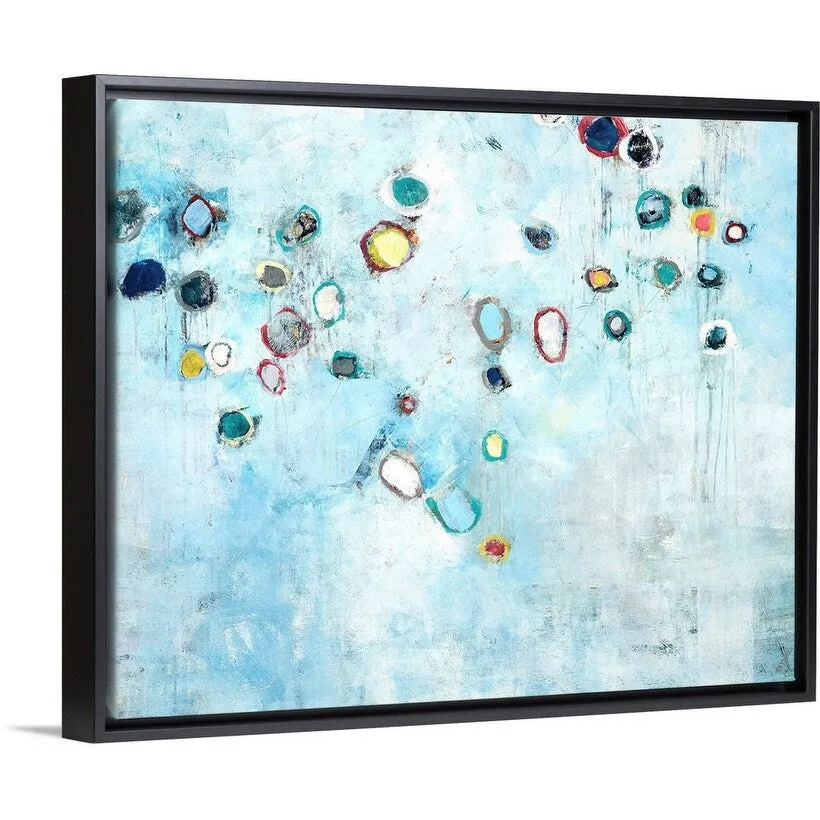 "Beneath the Microscope" Black Float Frame Canvas Art