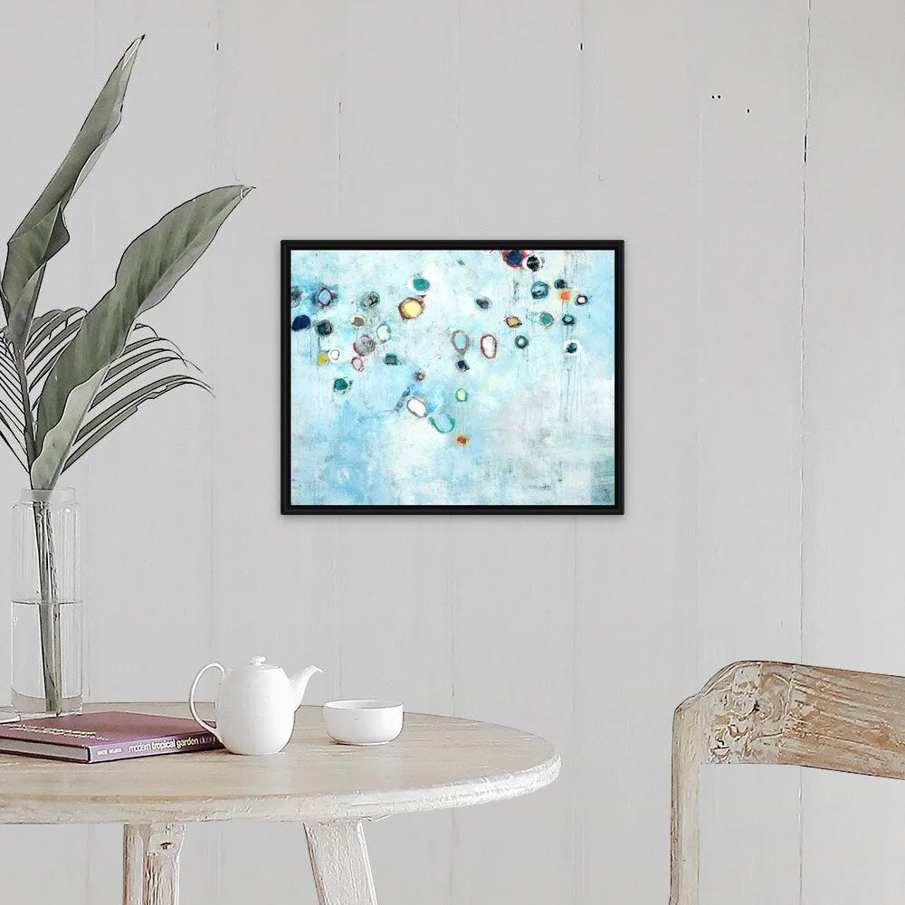 "Beneath the Microscope" Black Float Frame Canvas Art