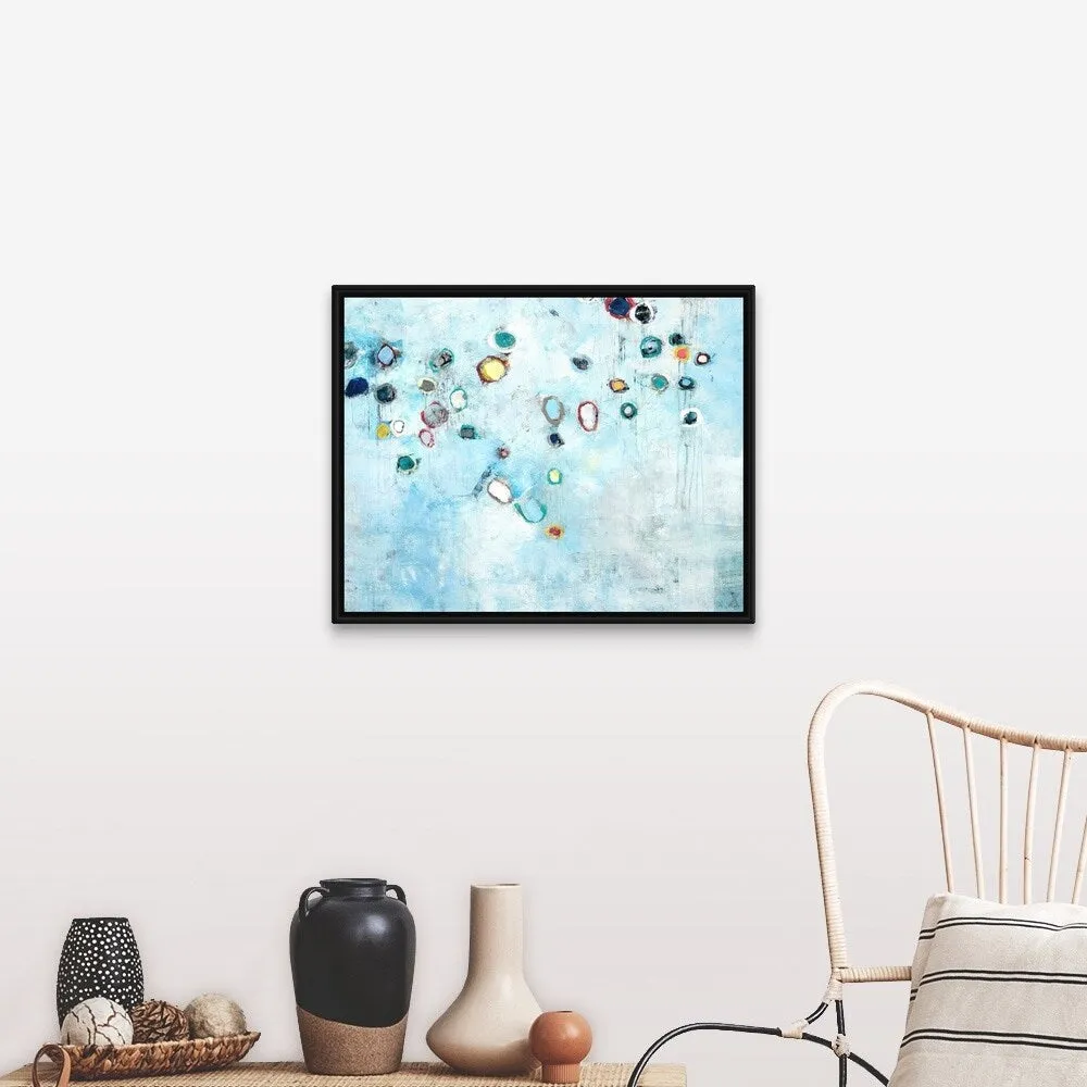 "Beneath the Microscope" Black Float Frame Canvas Art