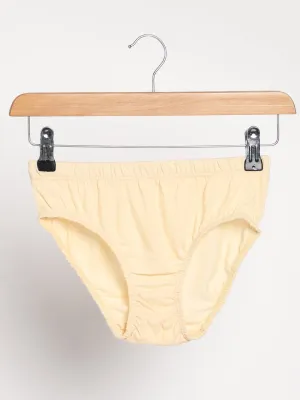 Rust Cream and Turmeric Yellow Combo Underwear - Organic Cotton & Naturally Dyed - Pack of 2