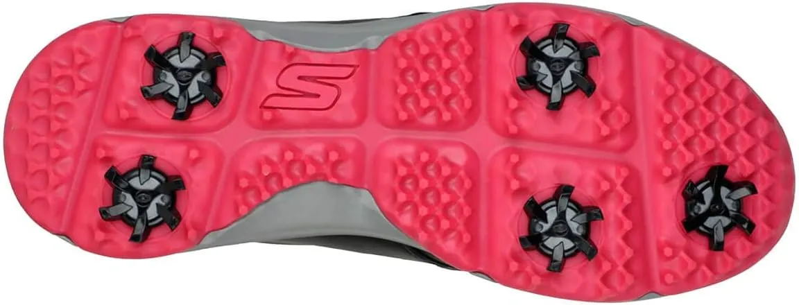 Skechers Womens 2024 Go Golf Jasmine Waterproof Leather Spiked Golf Shoes