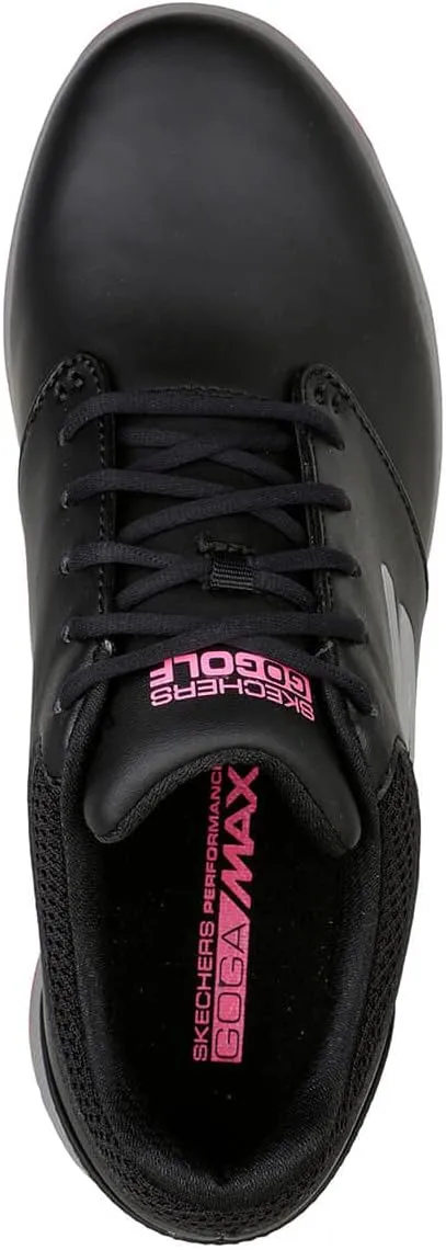 Skechers Womens 2024 Go Golf Jasmine Waterproof Leather Spiked Golf Shoes