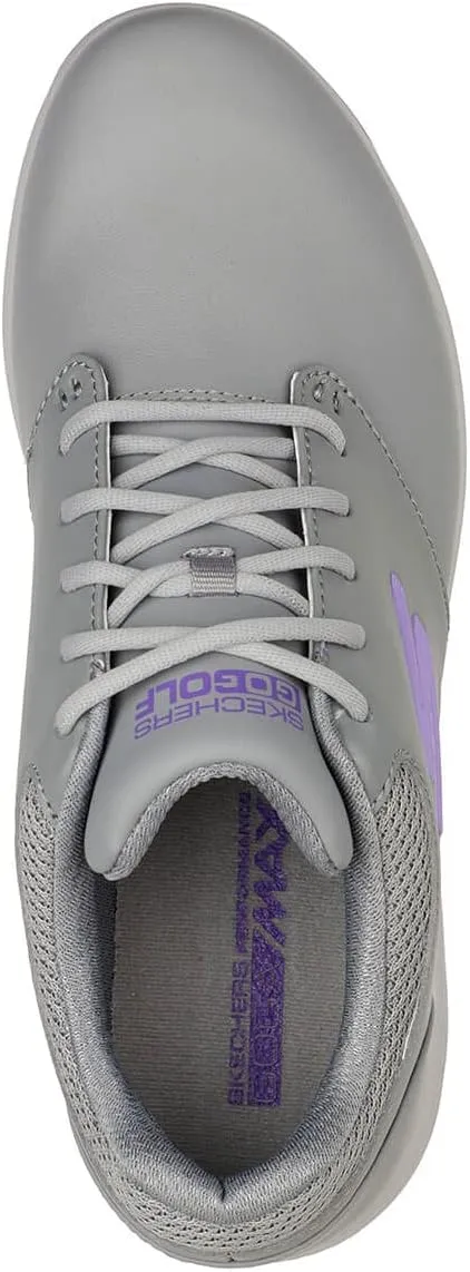 Skechers Womens 2024 Go Golf Jasmine Waterproof Leather Spiked Golf Shoes