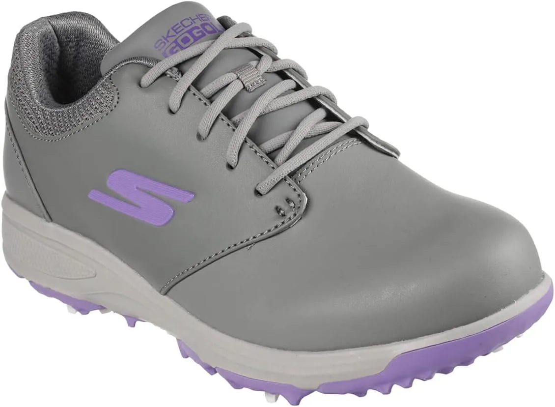Skechers Womens 2024 Go Golf Jasmine Waterproof Leather Spiked Golf Shoes