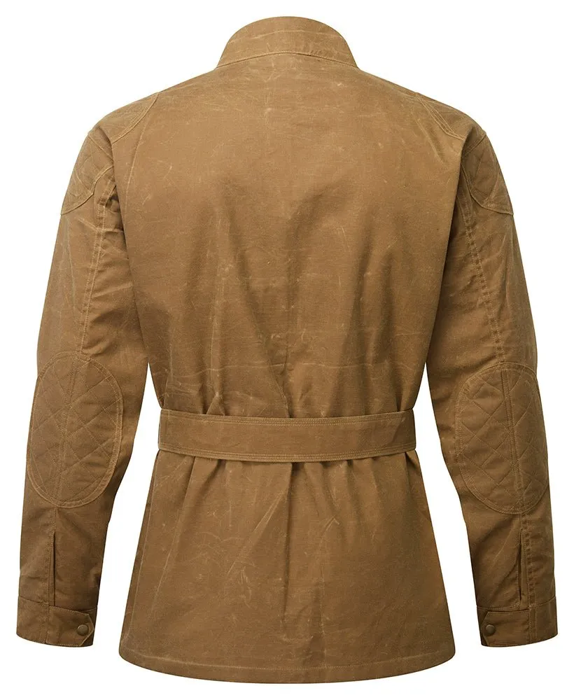 TAN CLASSIC WAX COTTON MOTORCYCLE JACKET