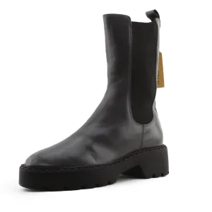 Uterque Stretchable Combat Boots | 100% Authentic Leather