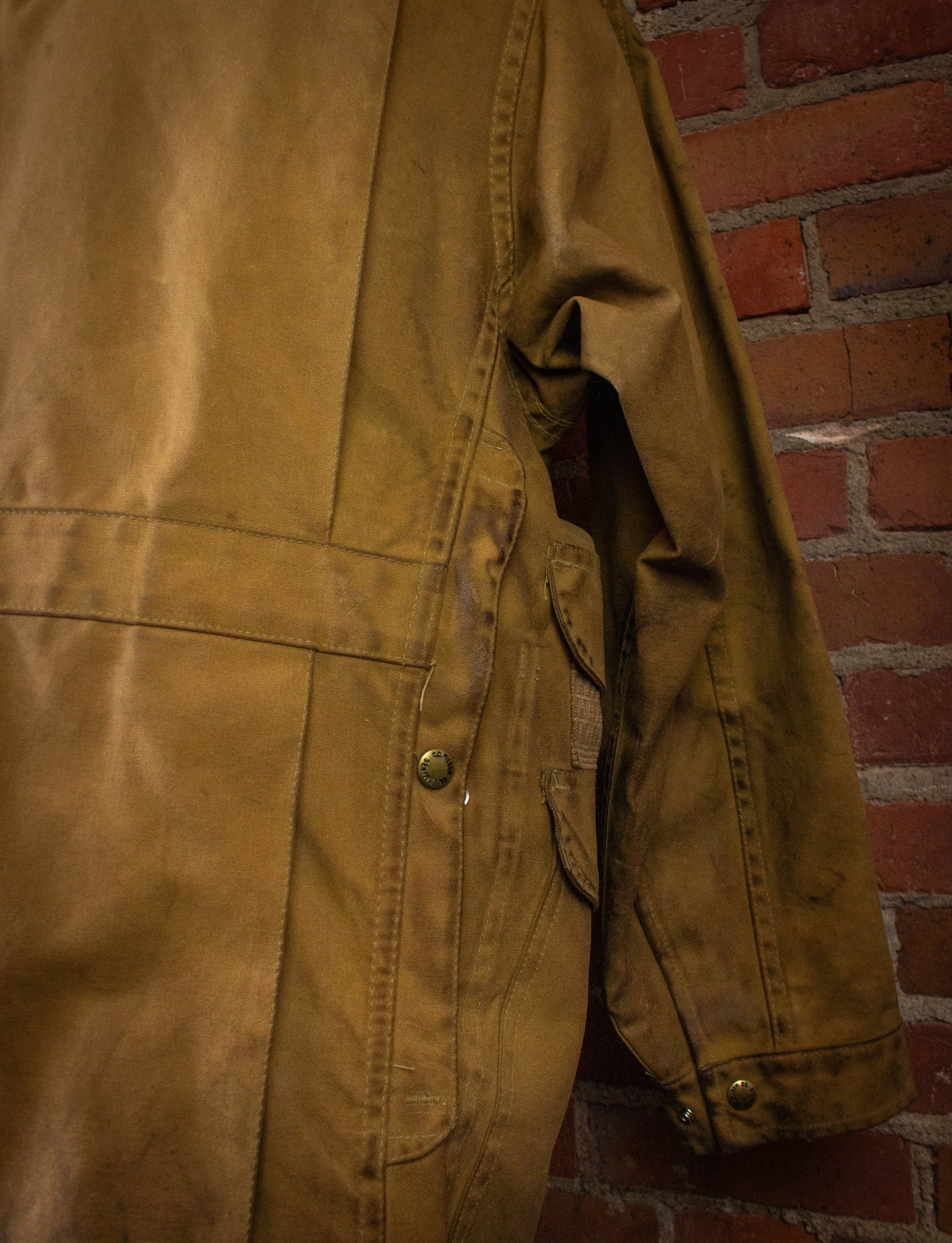 Vintage Filson Waxed Work Wear Hunting Jacket Tan XL
