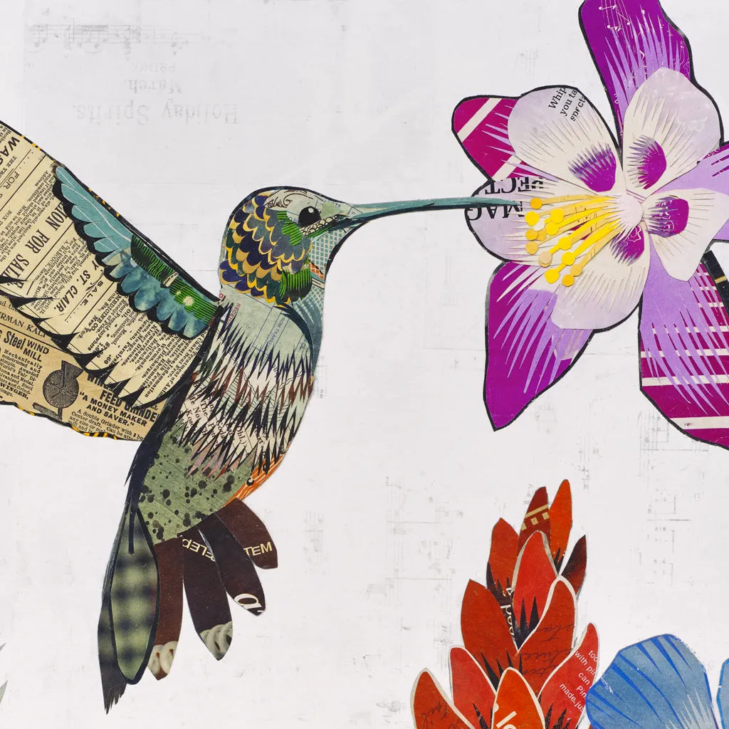 WHSL - Canvas -  Hummingbird Wildflowers