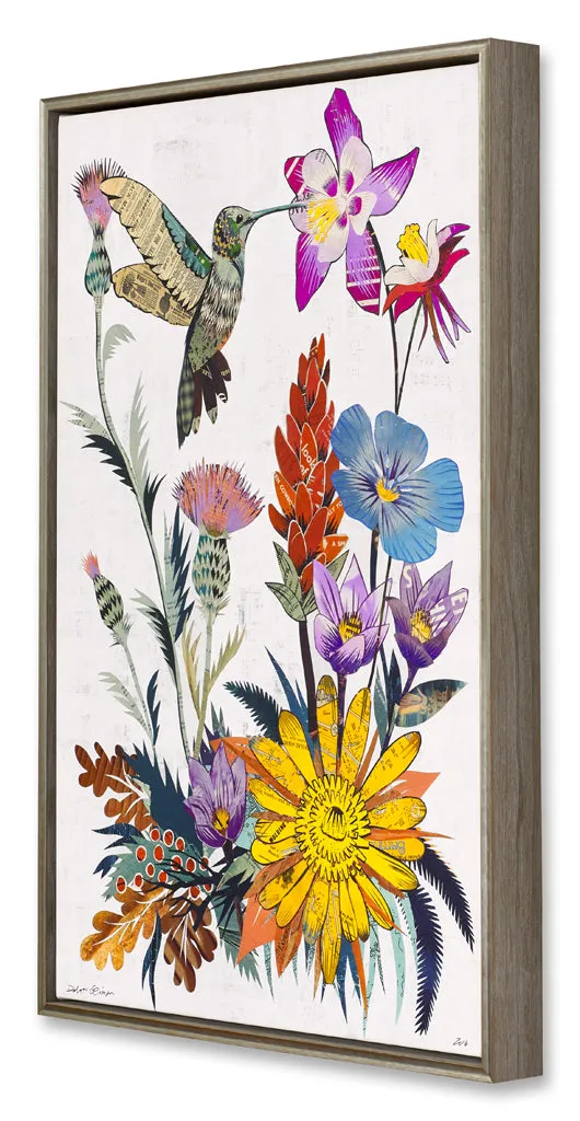 WHSL - Canvas -  Hummingbird Wildflowers