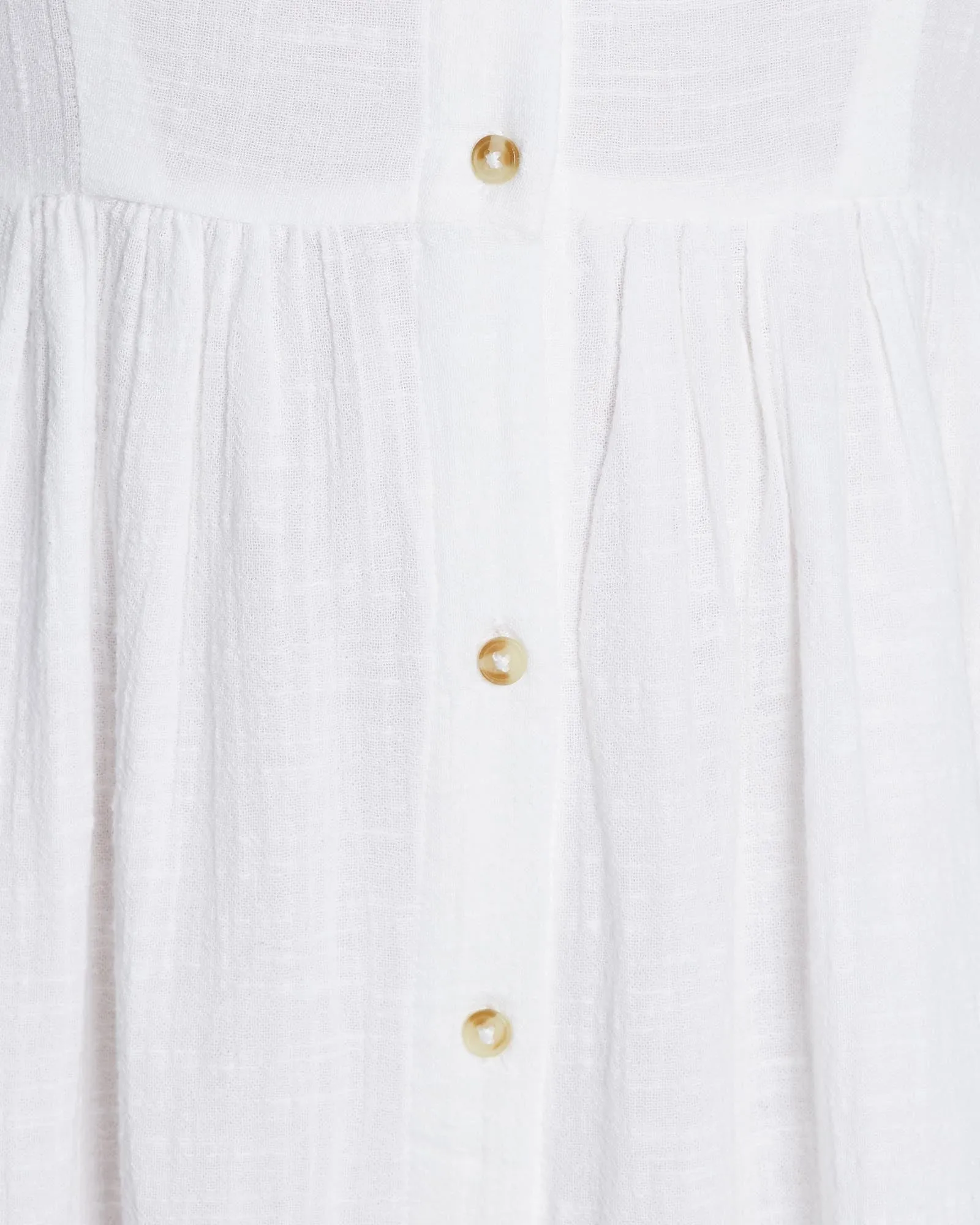Woman Singlet Dress White Dress Non-sleeves Solid White Dress by Kaja Clothing -  Una Dress