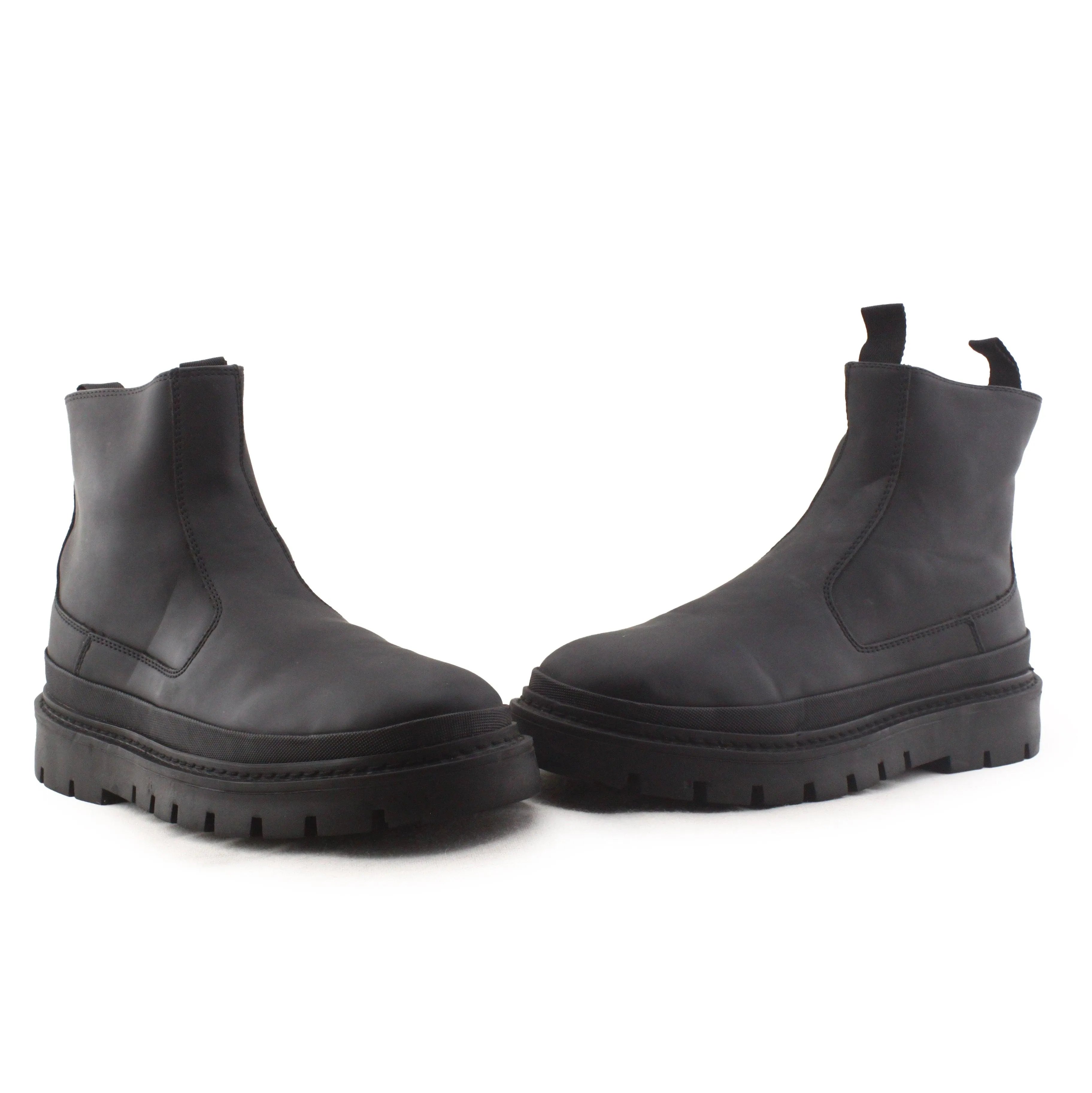 Zara Zipper Stretchable Ankle Boots | 100% Authentic leather