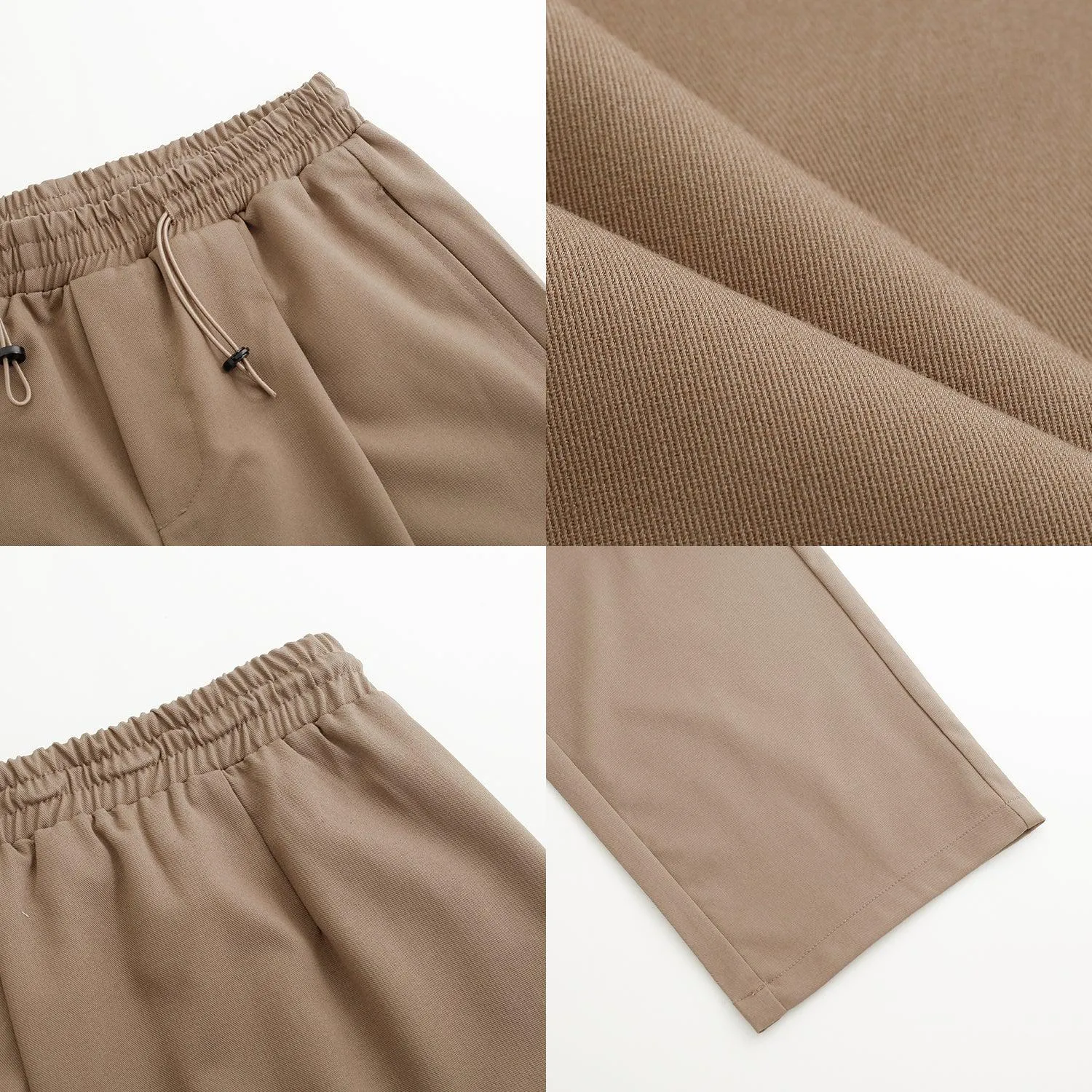 Zhou DrawstringTextured Trousers