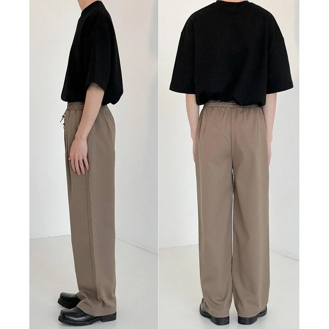 Zhou DrawstringTextured Trousers